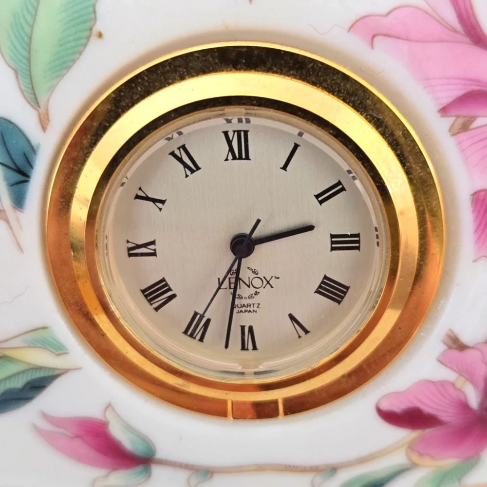 Lenox Porcelain 'Barrington' Bedside Table Clock